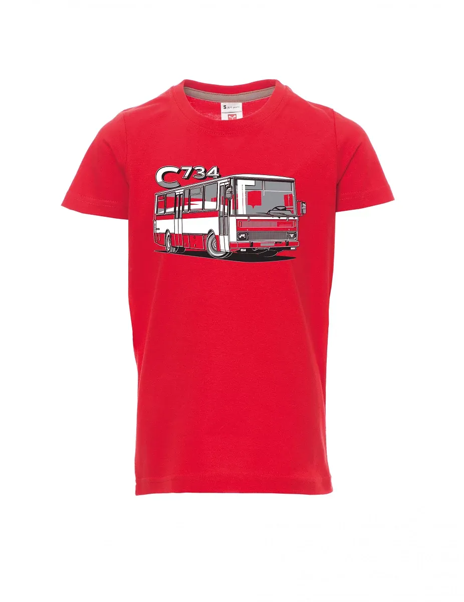 Dziecięcy t-shirt czerwony autobus C734