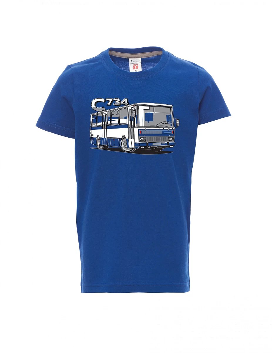Dziecięcy t-shirt niebieski autobus C734