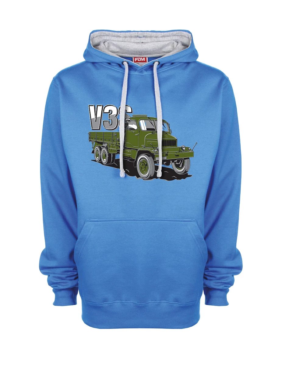 Bluza szaro-niebieska Ciężarówka V3S Ciężarówka z platformą