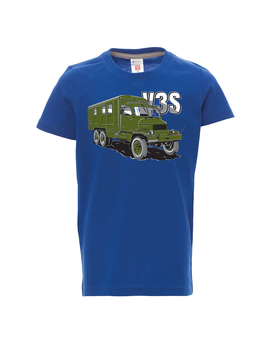 Dziecięcy t-shirt niebieski Ciężarówka V3S  Gabinet