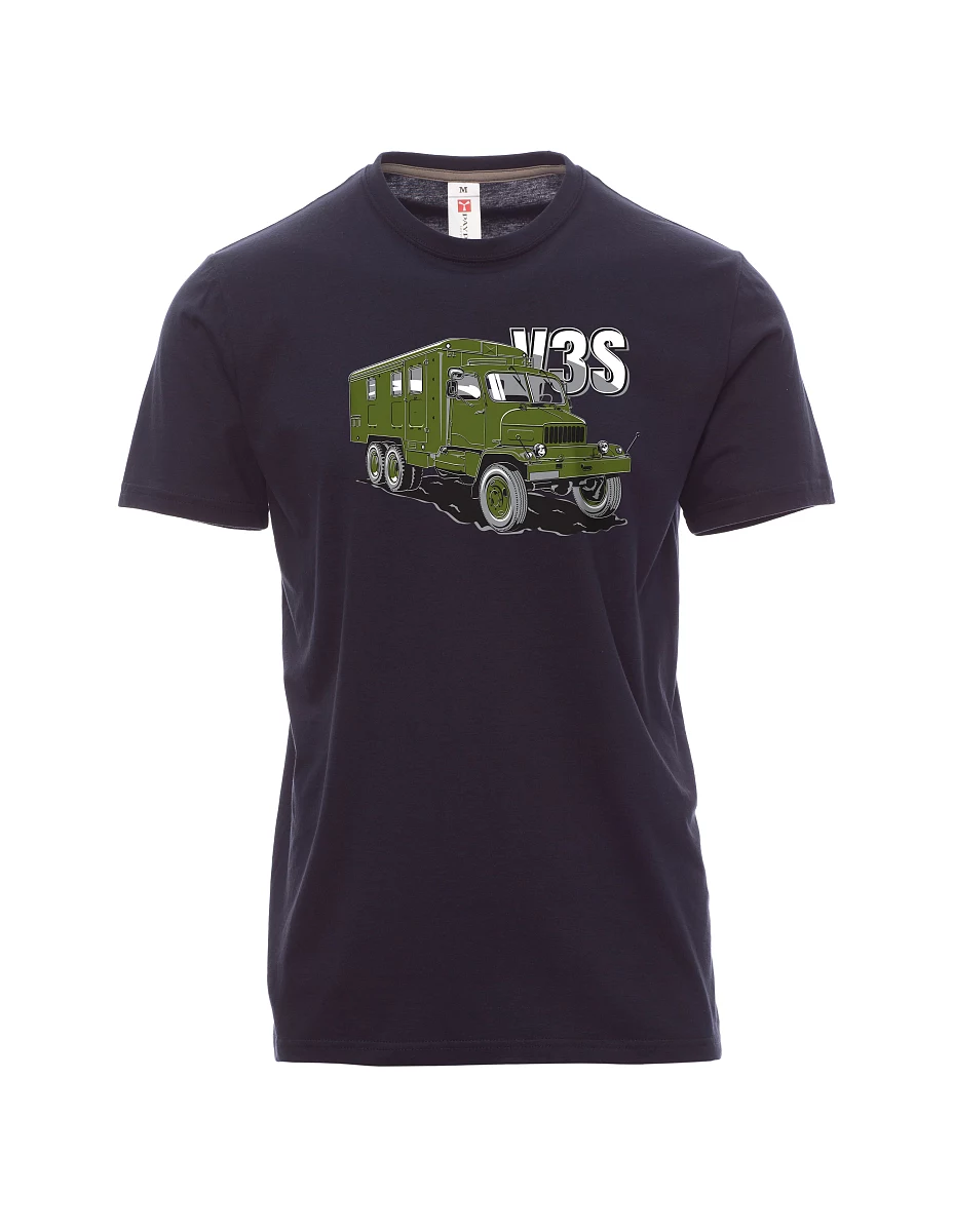 Męski t-shirt marynarka wojenna Ciężarówka V3S  Gabinet
