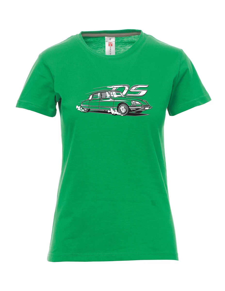Damski t-shirt zielony francuski weteran DS