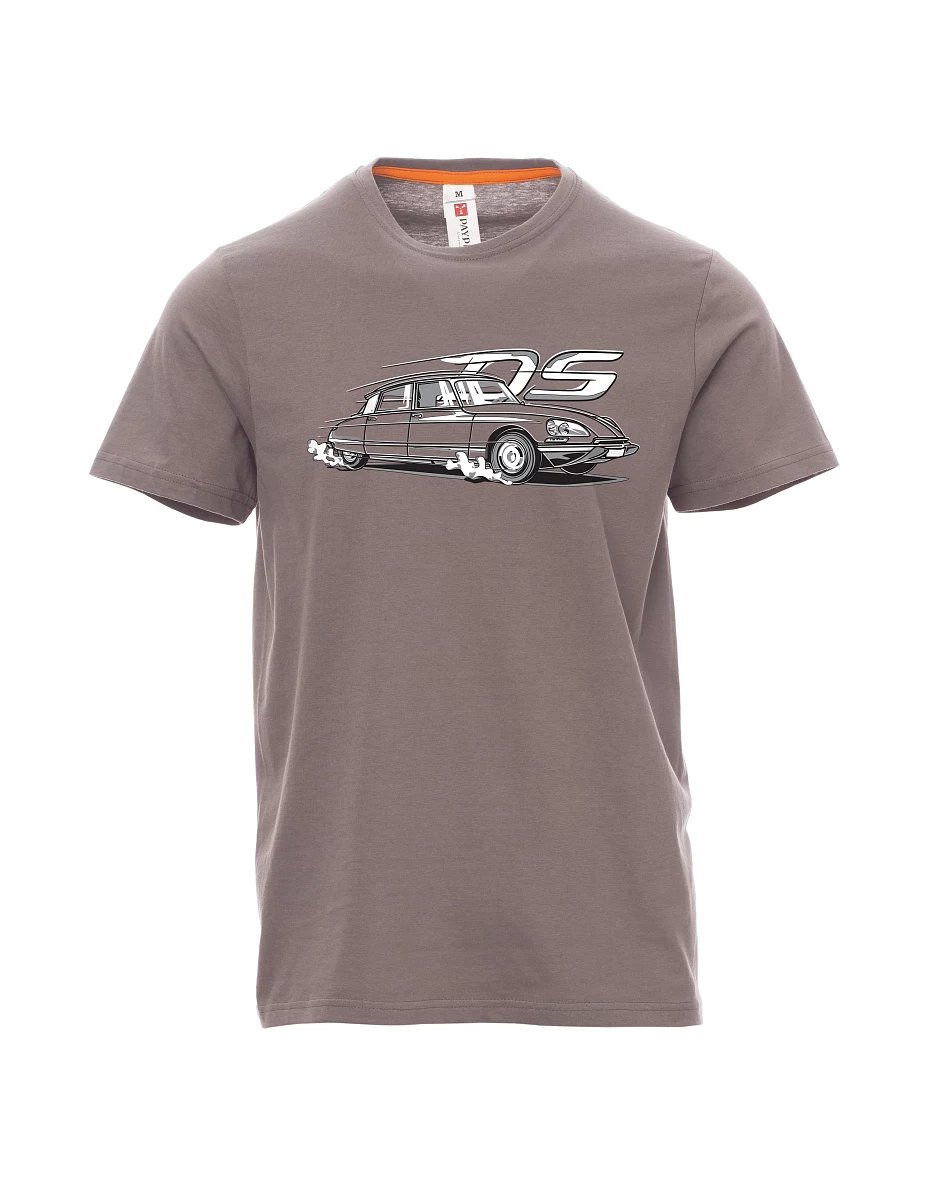 Męski t-shirt stalowa szarość francuski weteran DS