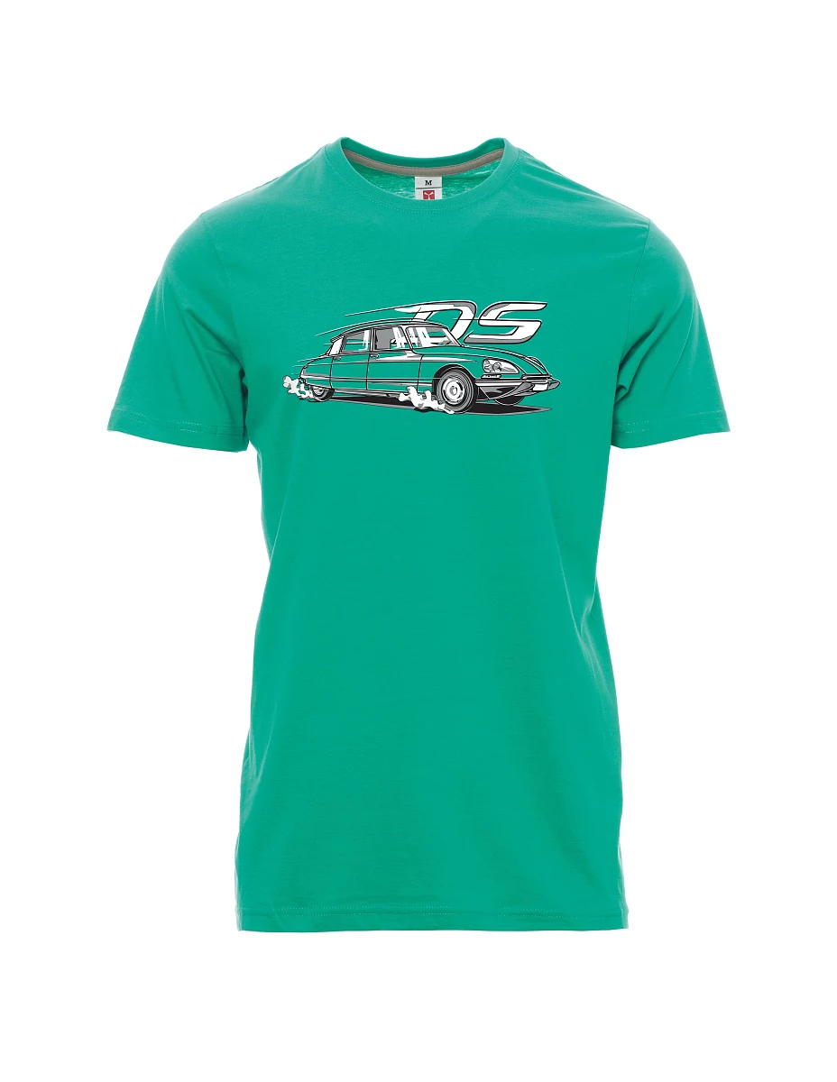 Męski t-shirt szmaragdy francuski weteran DS