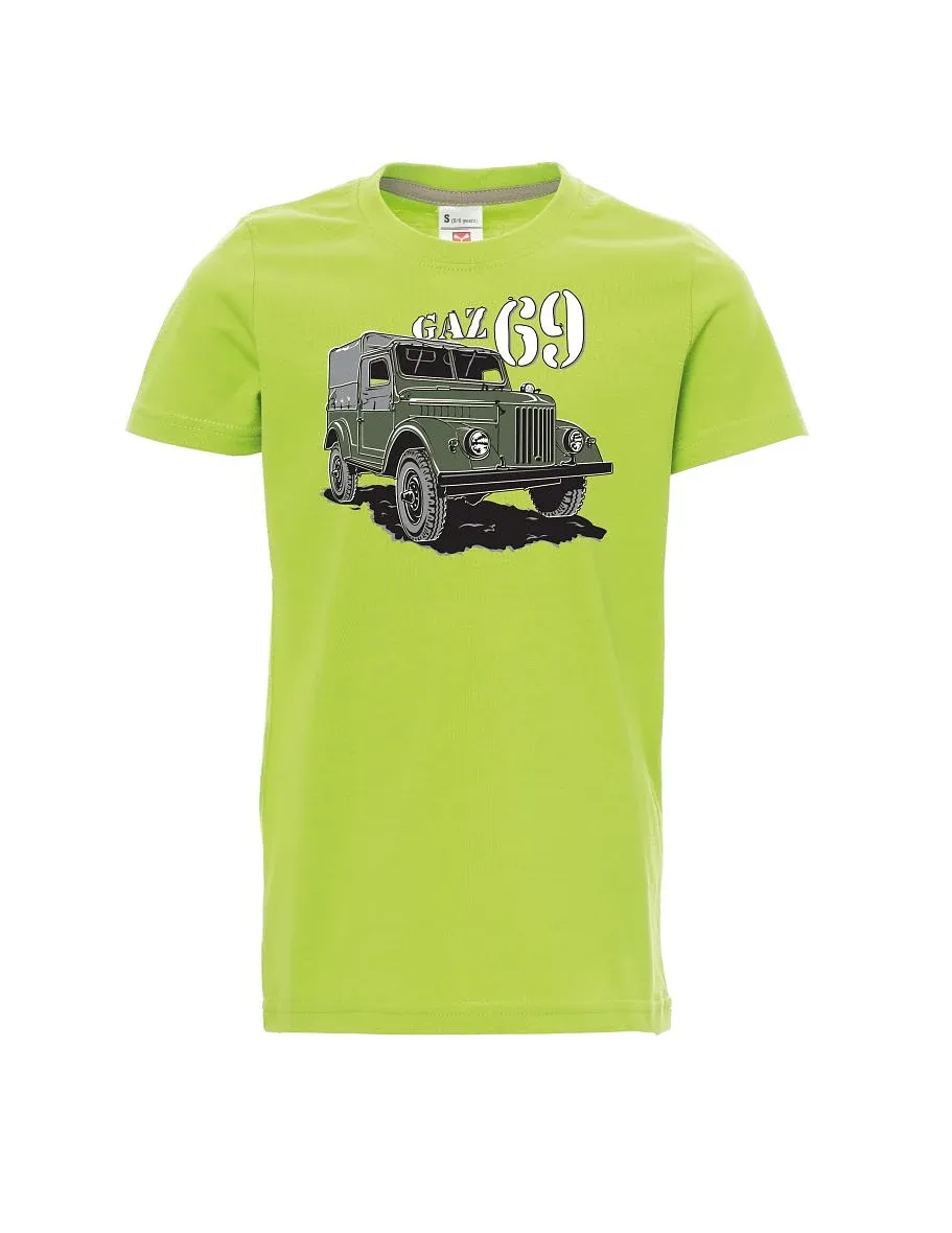 Dziecięcy t-shirt jasno zielony GAZ 69