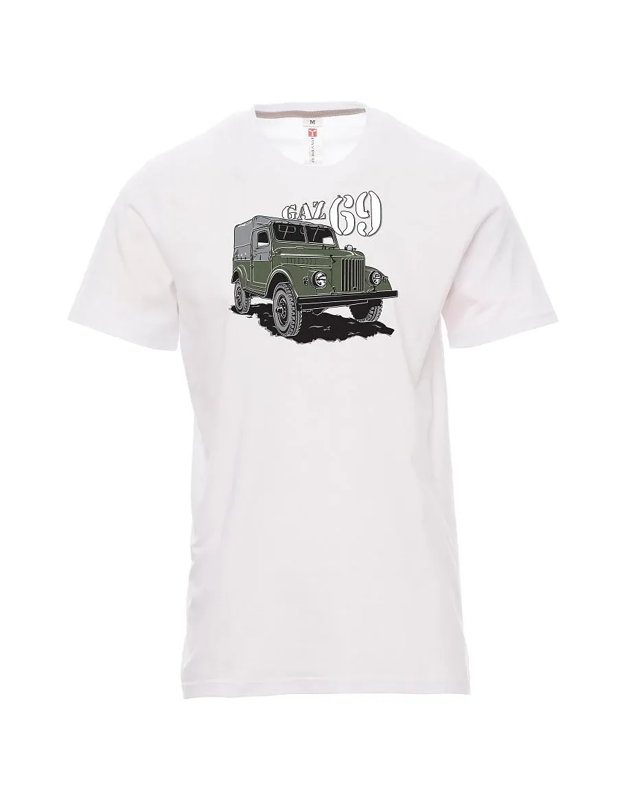 Męski t-shirt biały GAZ 69