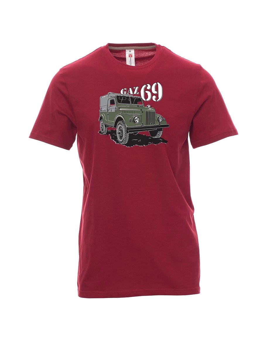 Męski t-shirt czerwony GAZ 69