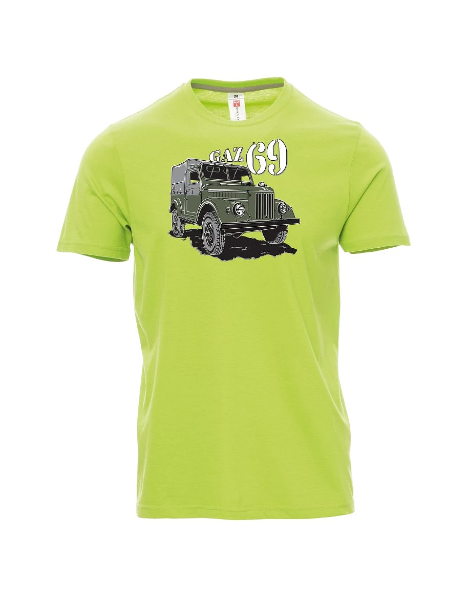 Męski t-shirt jasno zielony GAZ 69