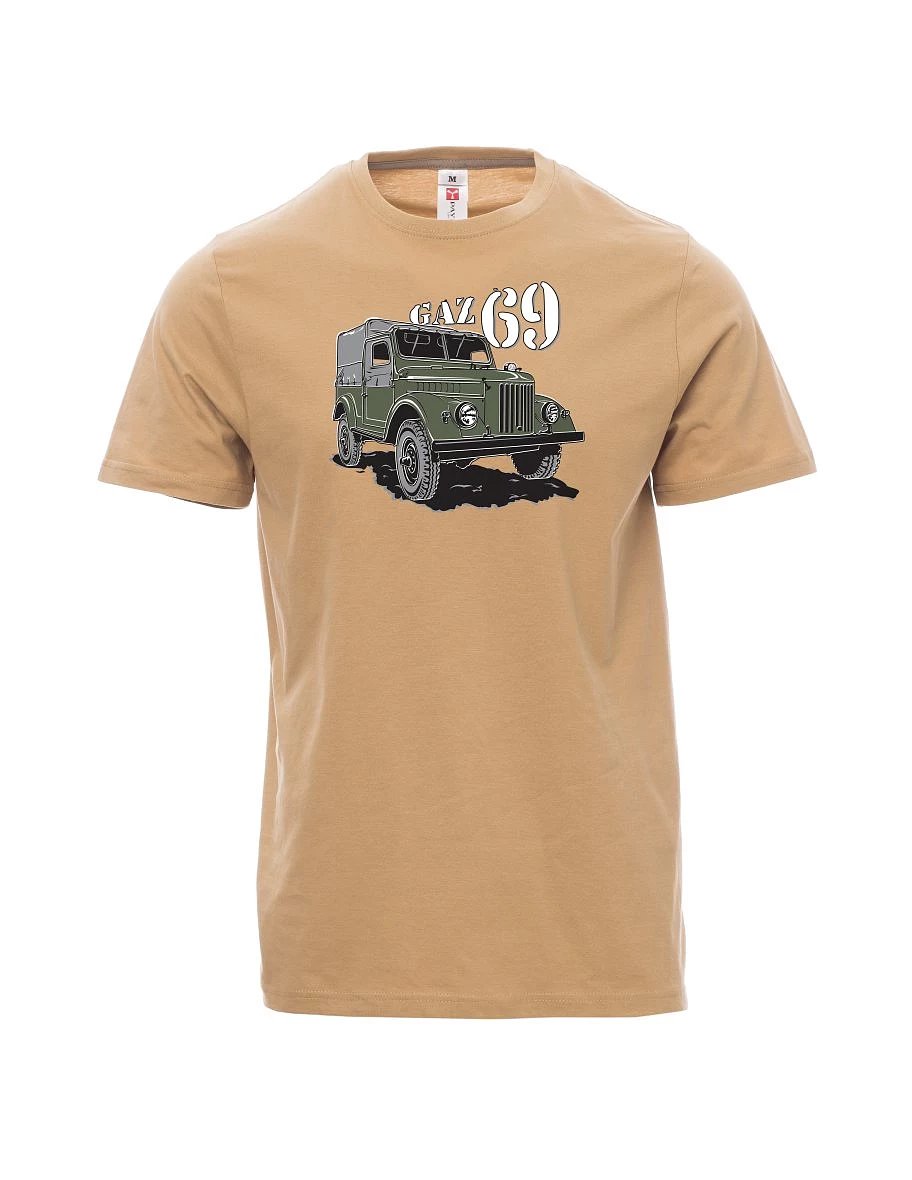 Męski t-shirt brązowy GAZ 69