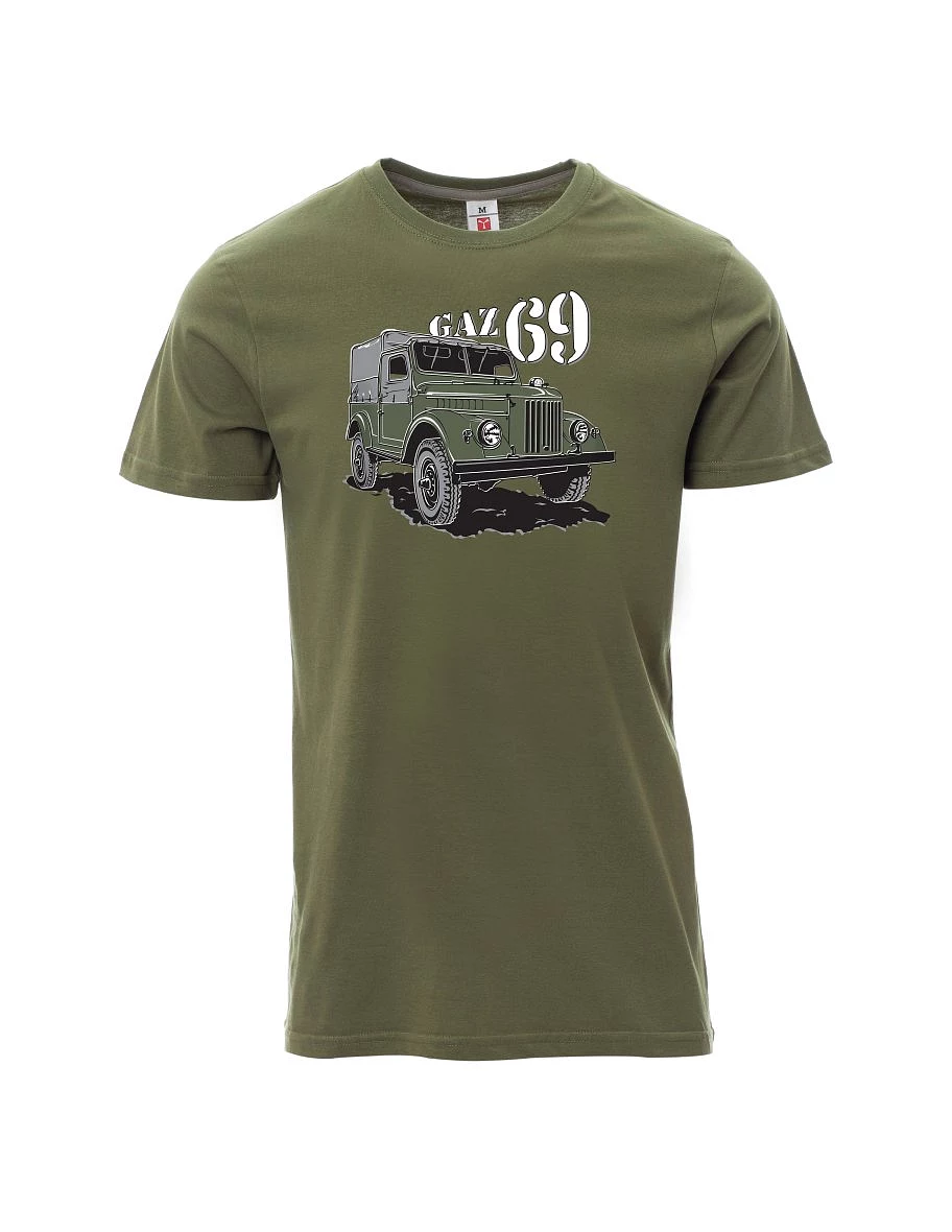 Męski t-shirt khaki GAZ 69
