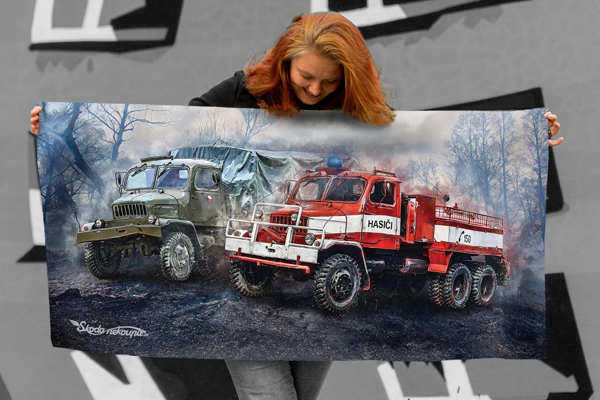 Ręcznik kąpielowy  Ciężarówka V3S  Gabinet