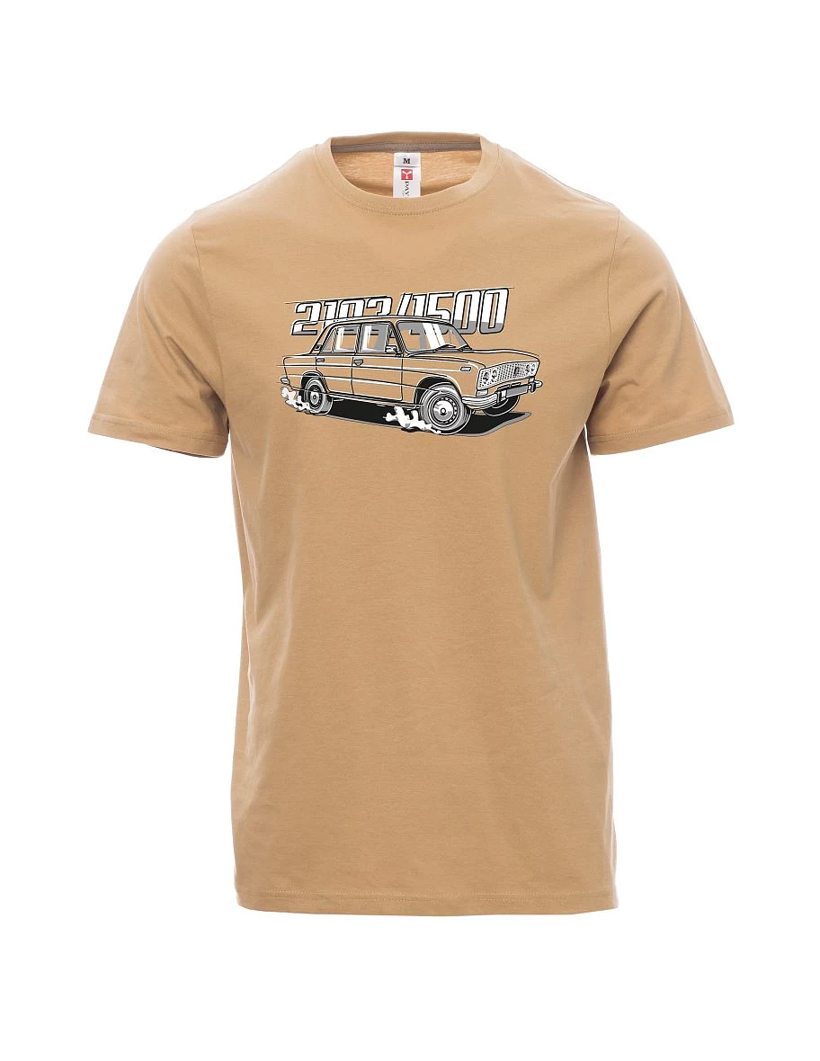 Męski t-shirt brązowy Lada 2103 / VAZ 1500
