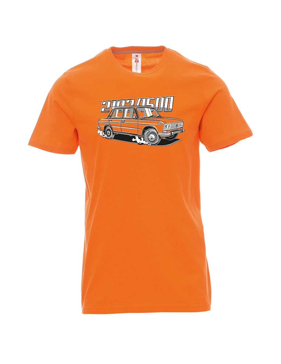 Męski t-shirt pomarańczowy Lada 2103 / VAZ 1500