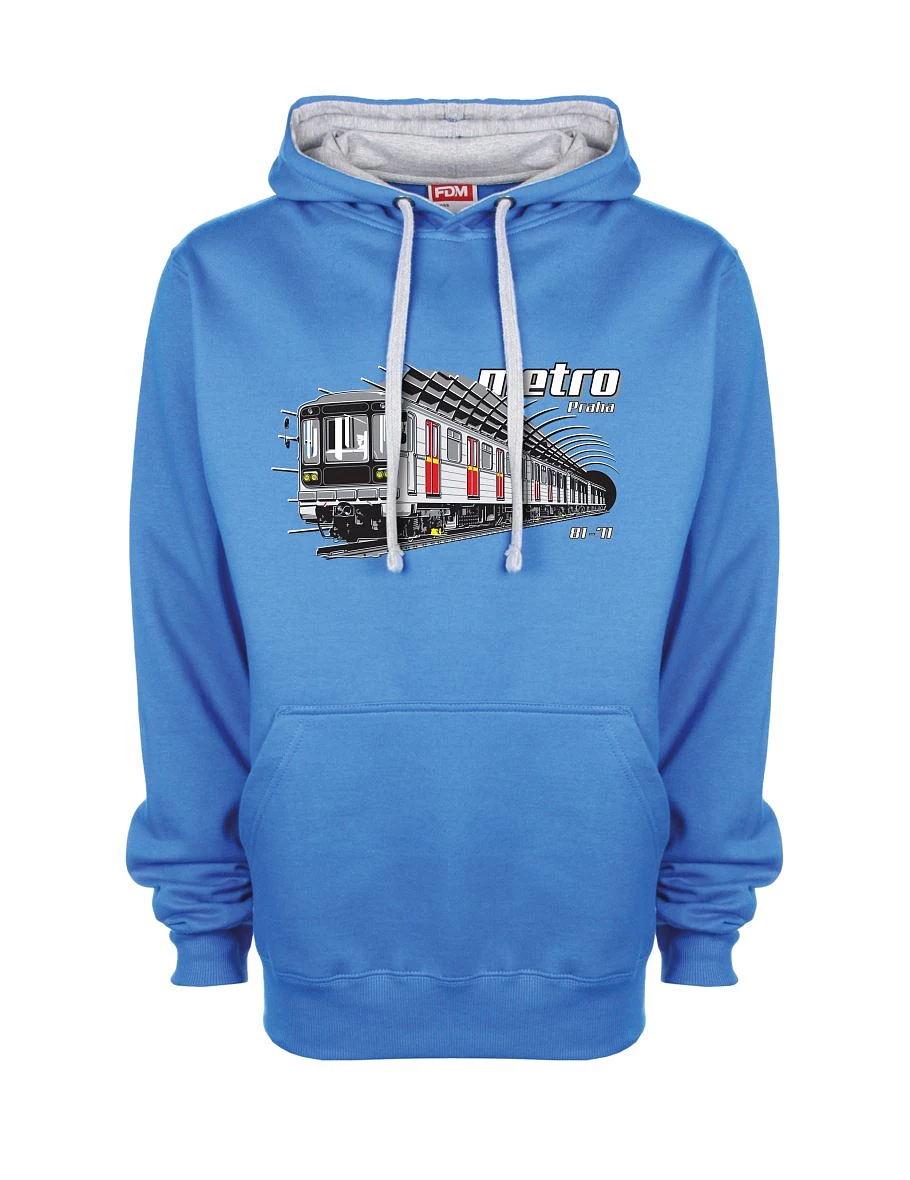 Bluza szaro-niebieska Metro 81-71