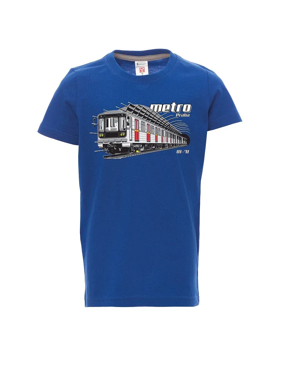 Dziecięcy t-shirt niebieski Metro 81-71