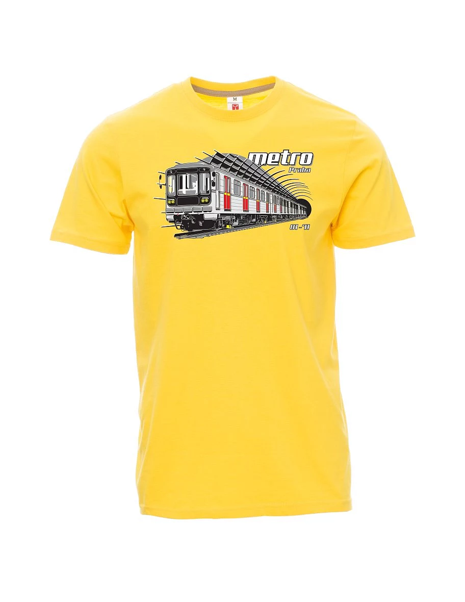 Męski t-shirt żółty Metro 81-71