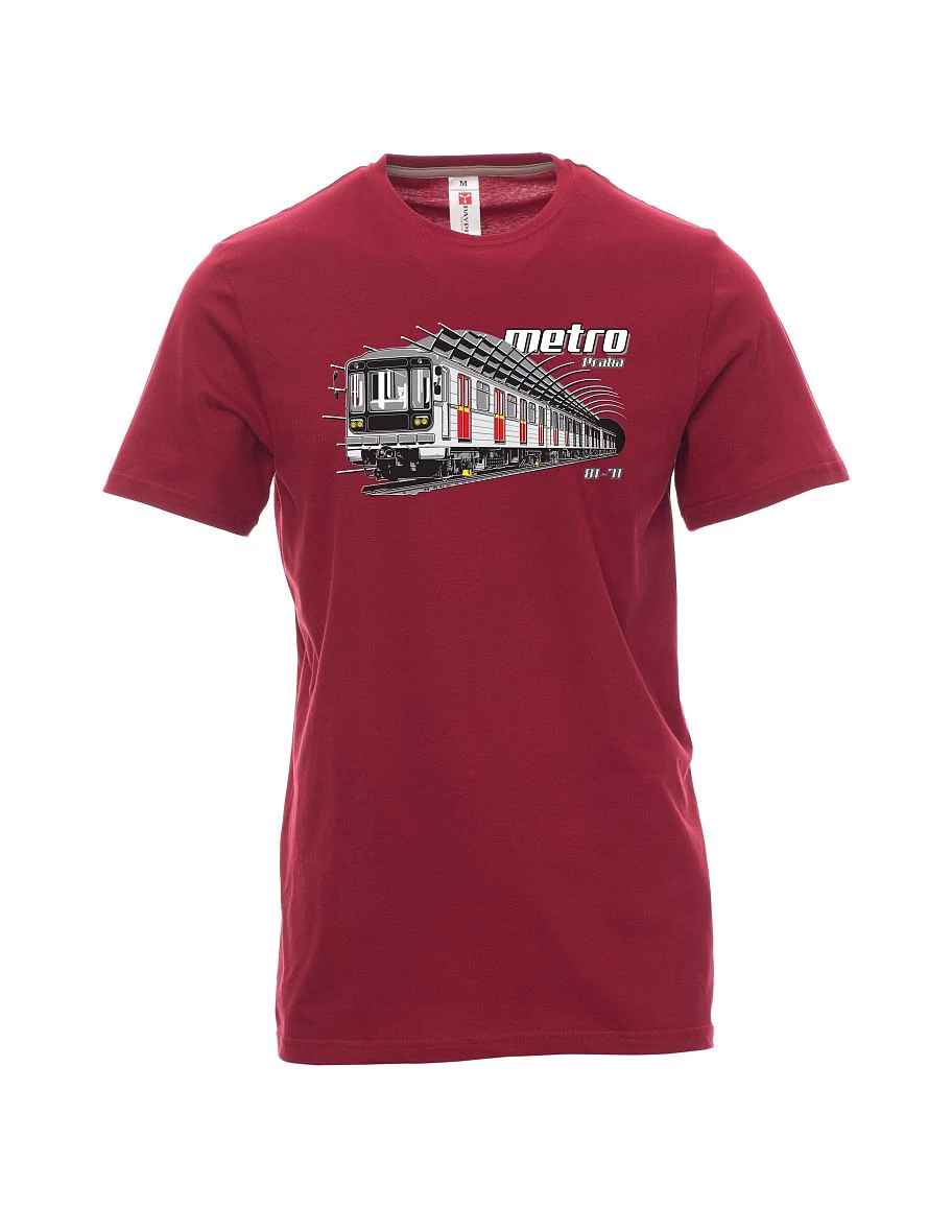 Męski t-shirt czerwony Metro 81-71