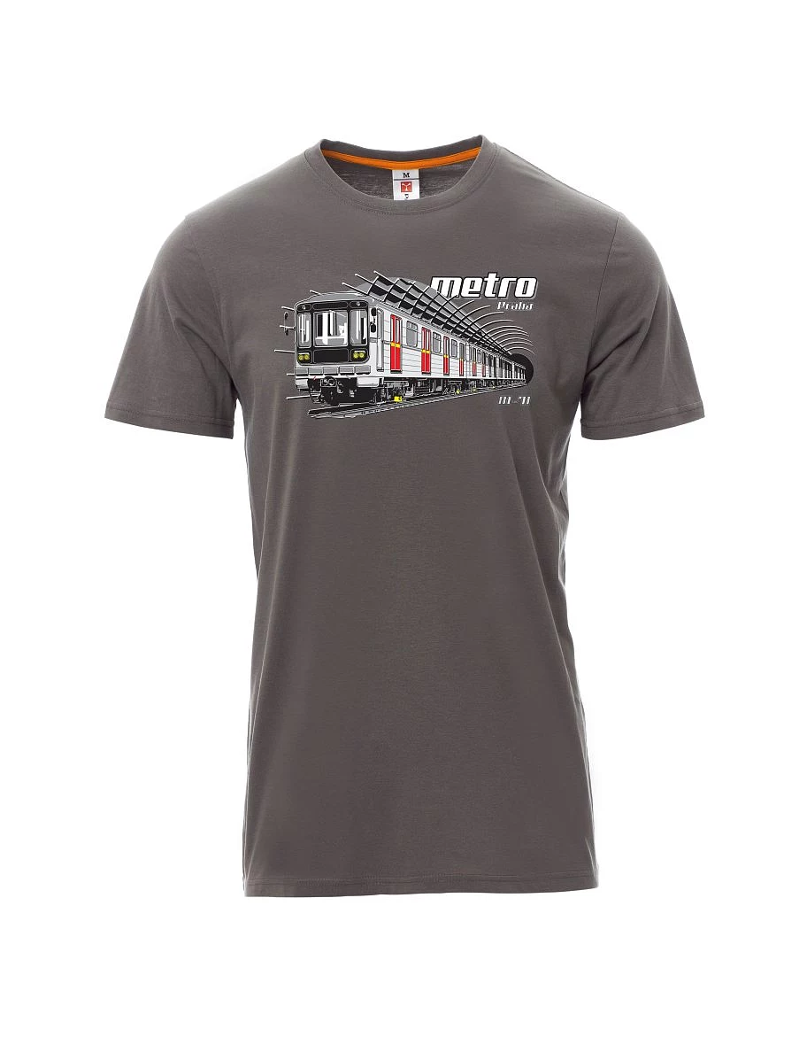 Męski t-shirt szary Metro 81-71