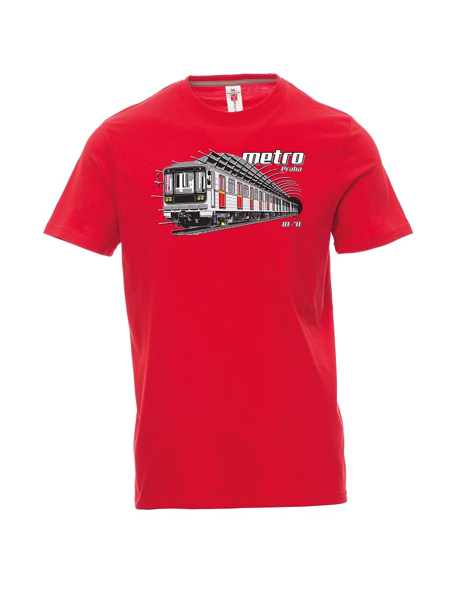 Męski t-shirt czerwony Metro 81-71
