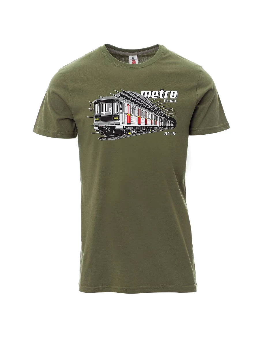 Męski t-shirt khaki Metro 81-71