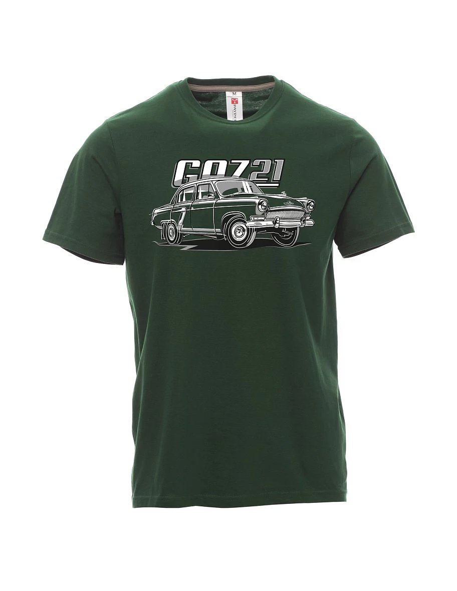 Męski t-shirt ciemnozielony GAZ 21