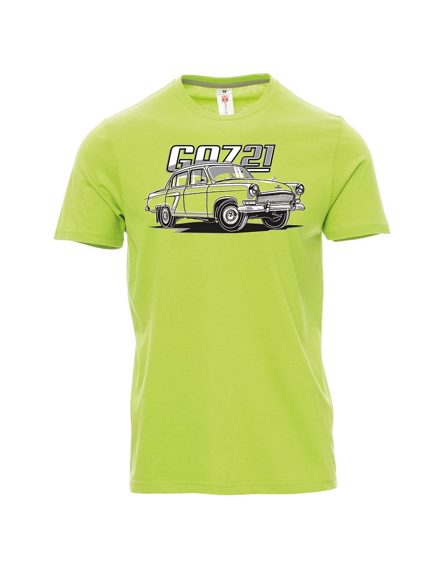 Męski t-shirt jasno zielony GAZ 21