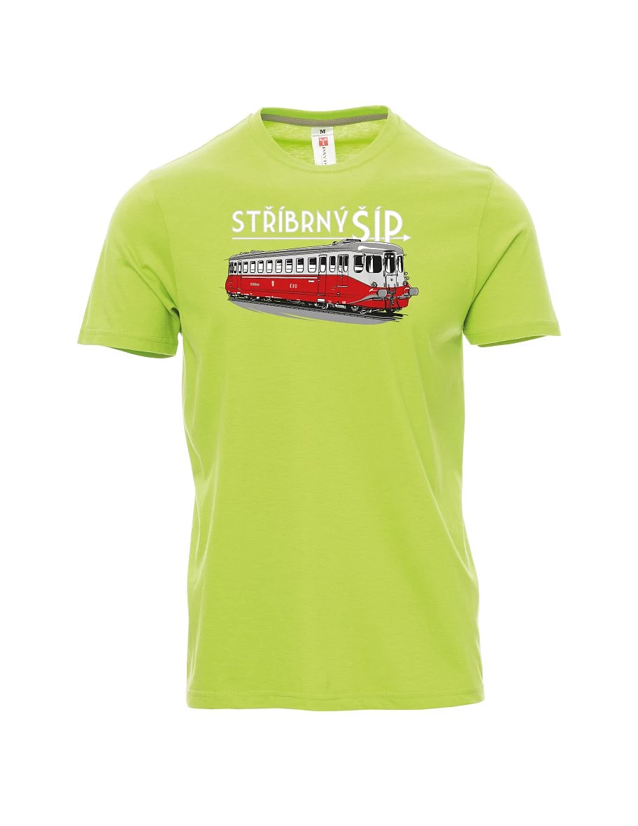Męski t-shirt jasno zielony Srebrna strzała M 260 001