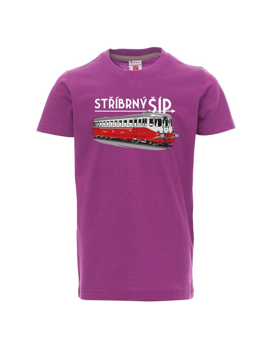 Dziecięcy t-shirt purpurowy Srebrna strzała M 260 001