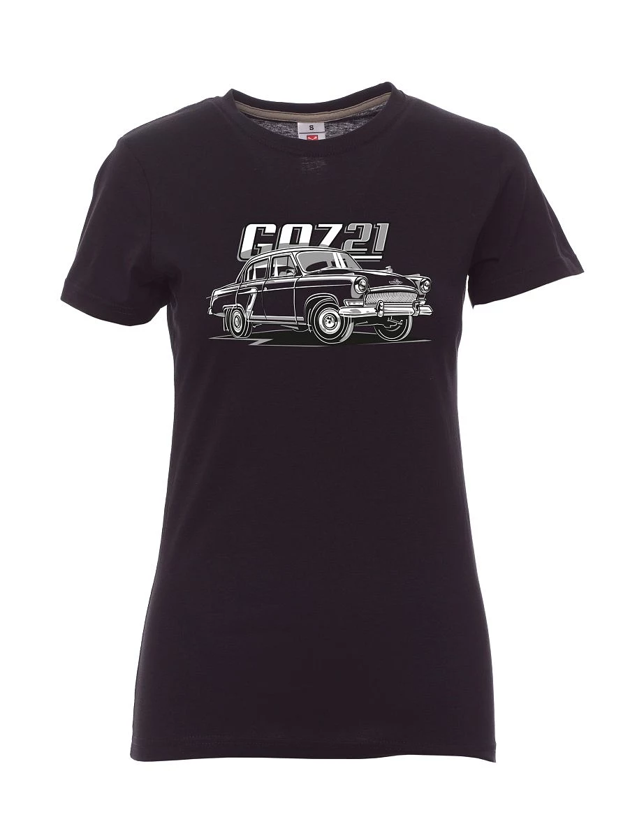 Damski t-shirt czarny GAZ 21