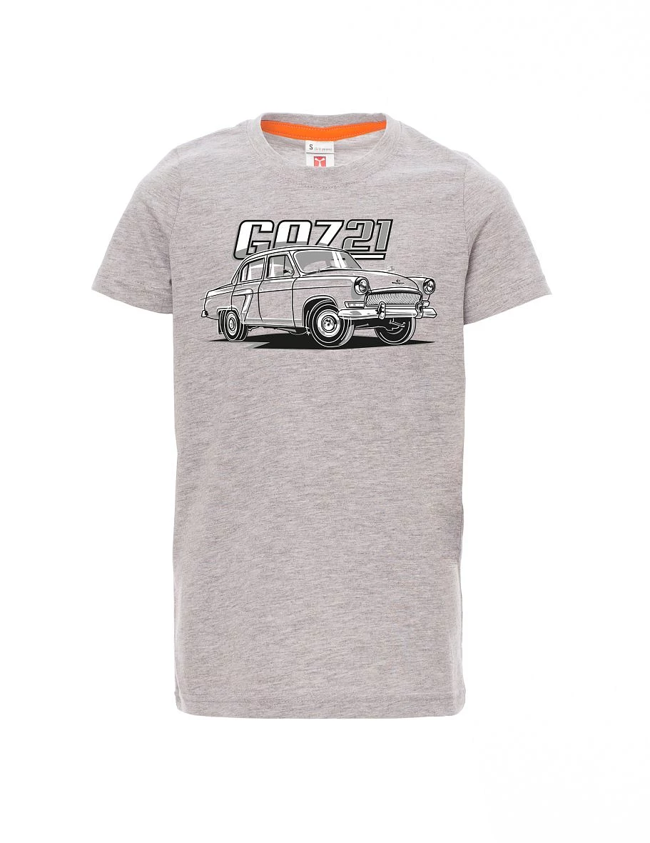 Dziecięcy t-shirt szary melange GAZ 21