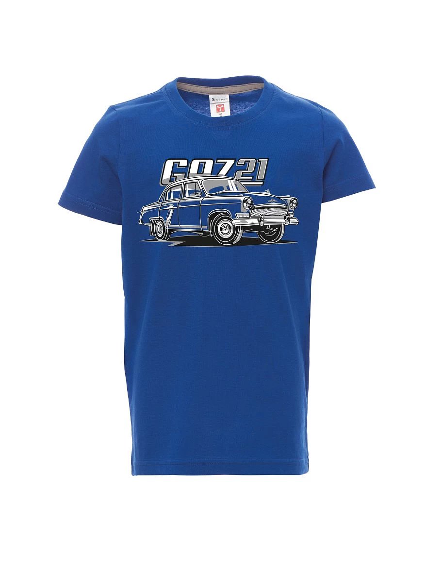 Dziecięcy t-shirt niebieski GAZ 21