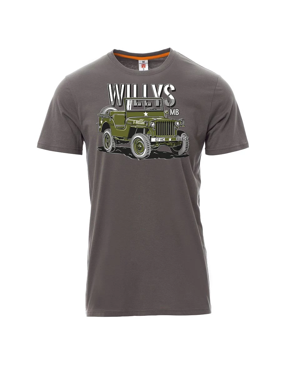 Męski t-shirt szary Willys MB