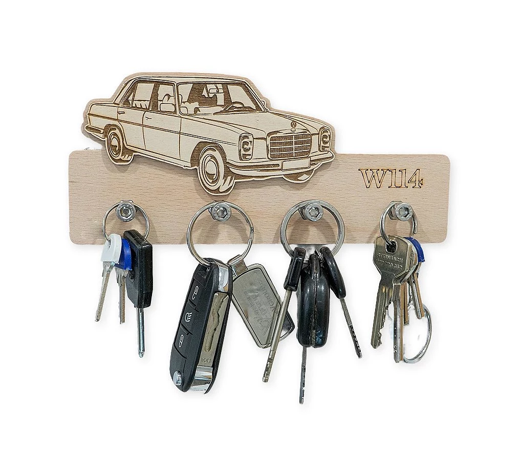 Drewniany wieszak na klucze W114