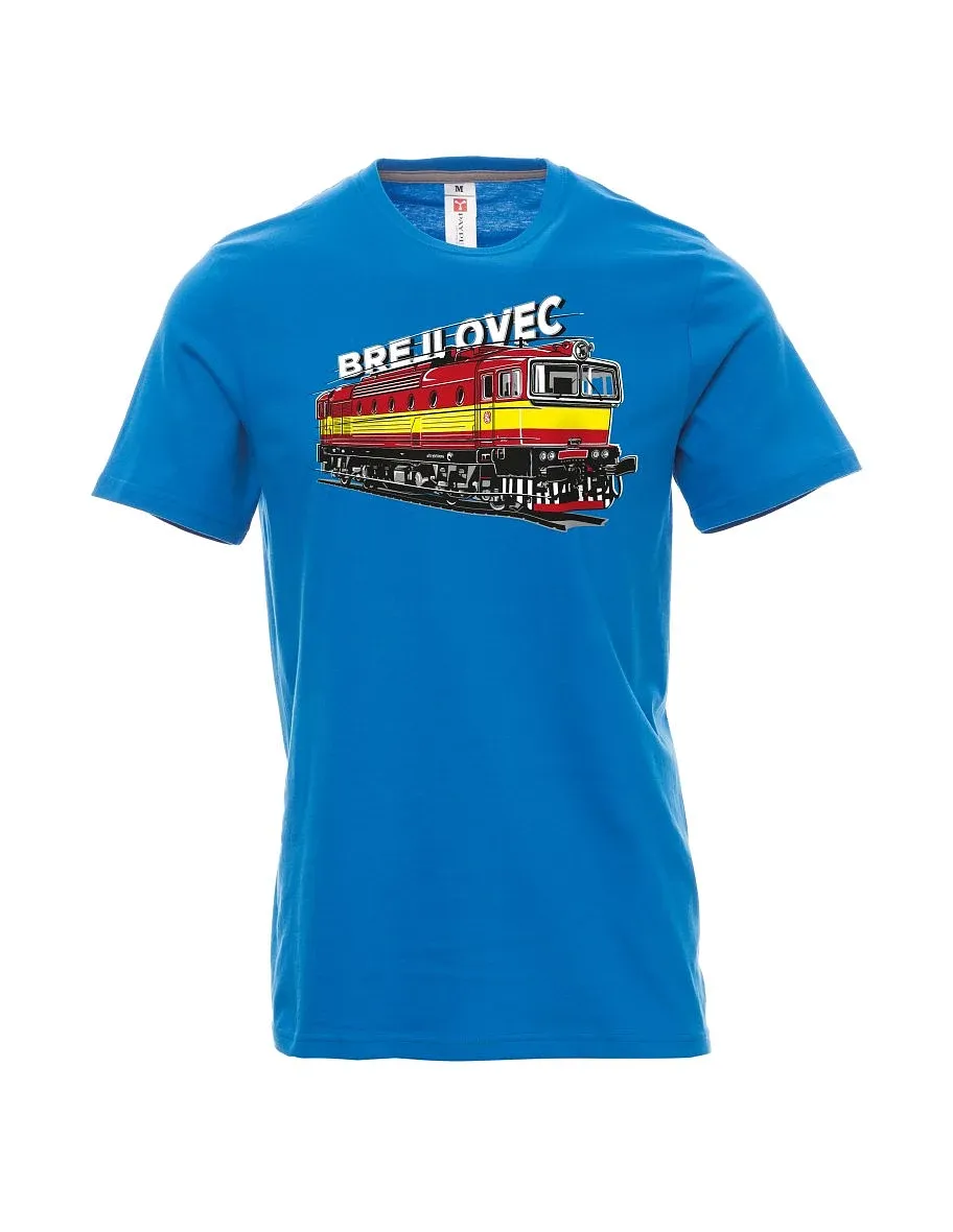 Męski t-shirt jasno niebieski Lokomotywa 753