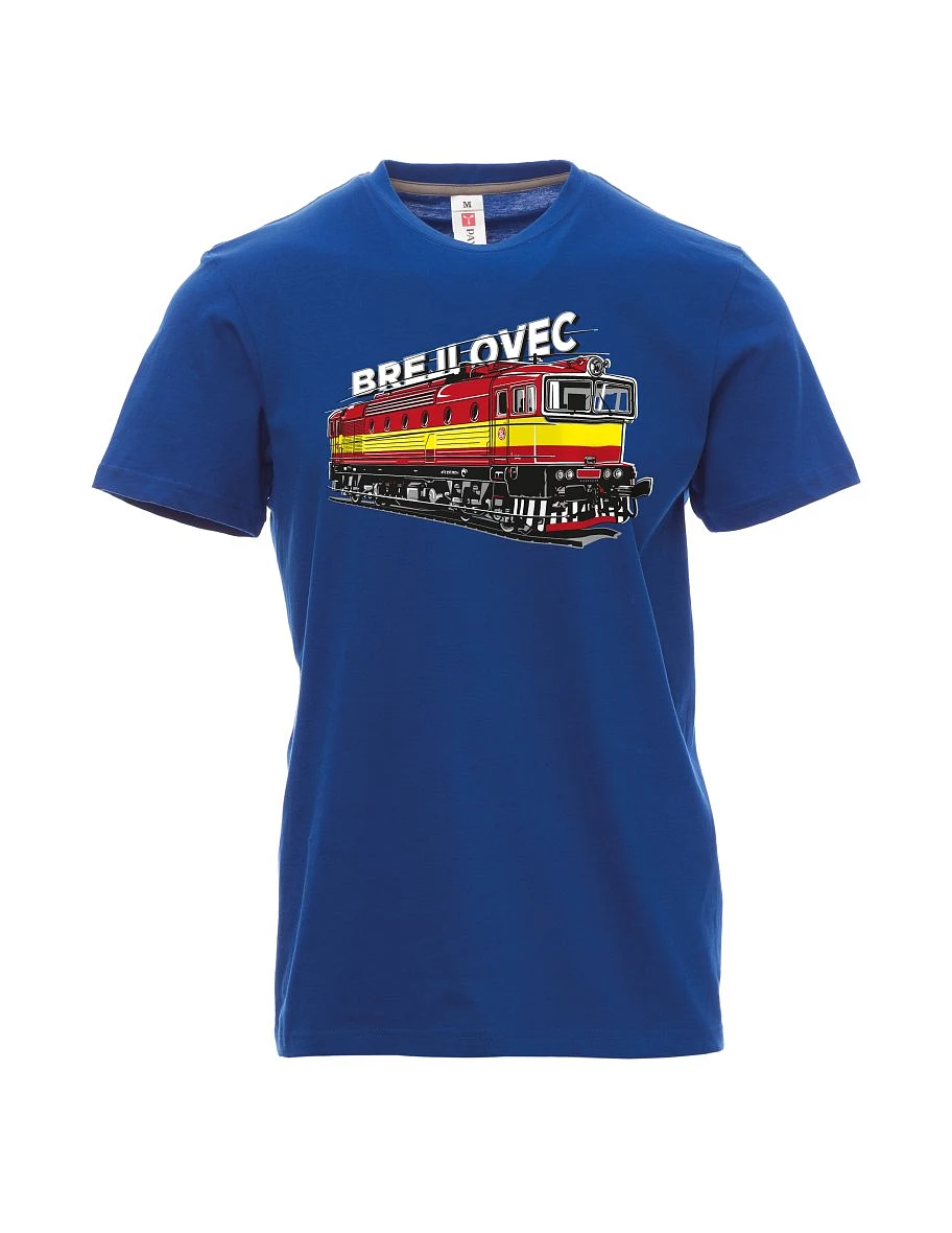 Męski t-shirt niebieski Lokomotywa 753