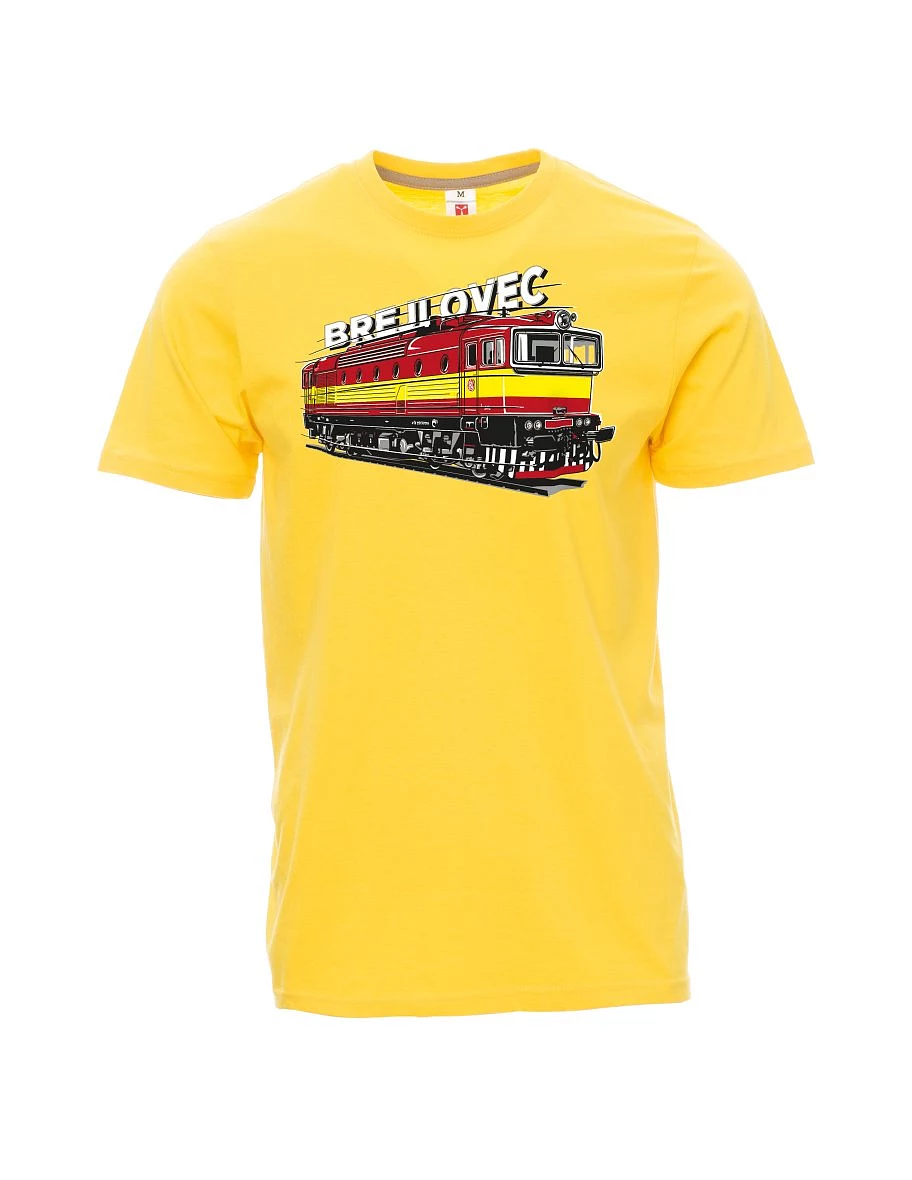 Męski t-shirt żółty Lokomotywa 753