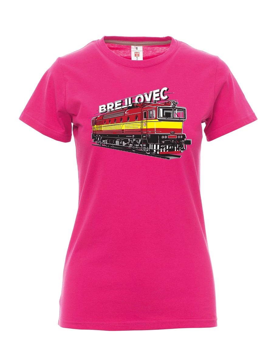 Damski t-shirt różowy Lokomotywa 753