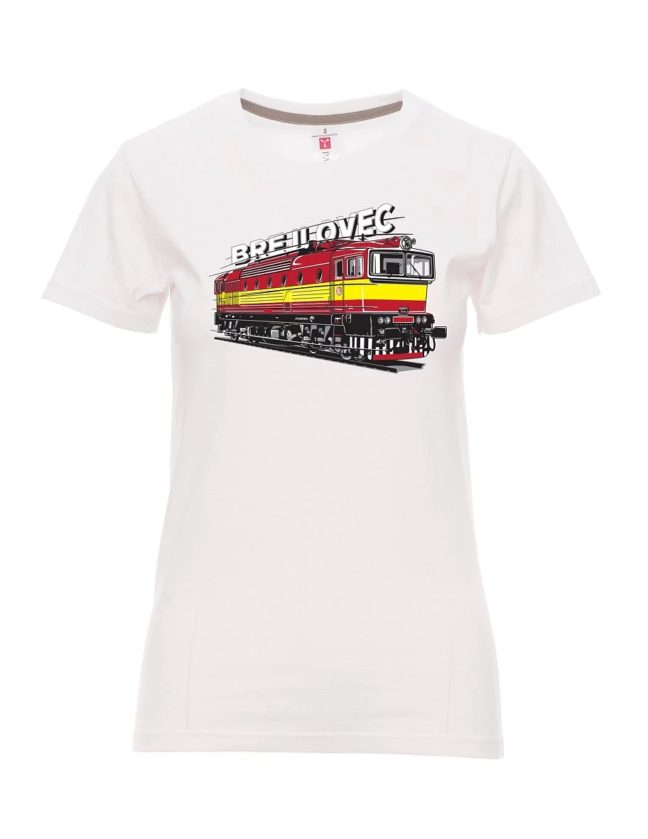 Damski t-shirt biały Lokomotywa 753