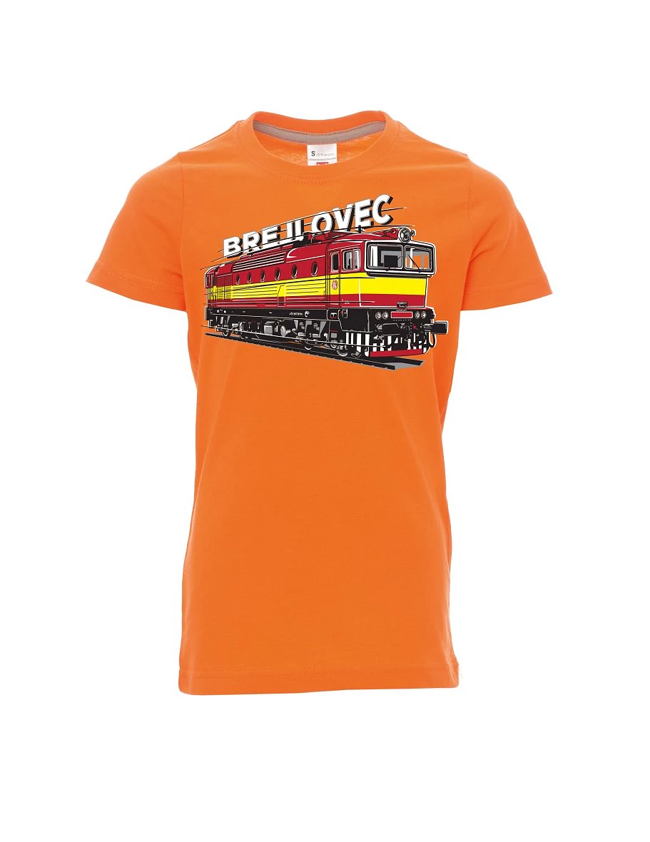 Dziecięcy t-shirt pomarańczowy Lokomotywa 753