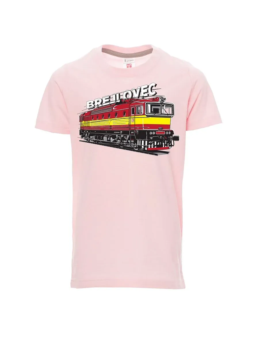 Dziecięcy t-shirt jasno różowy Lokomotywa 753