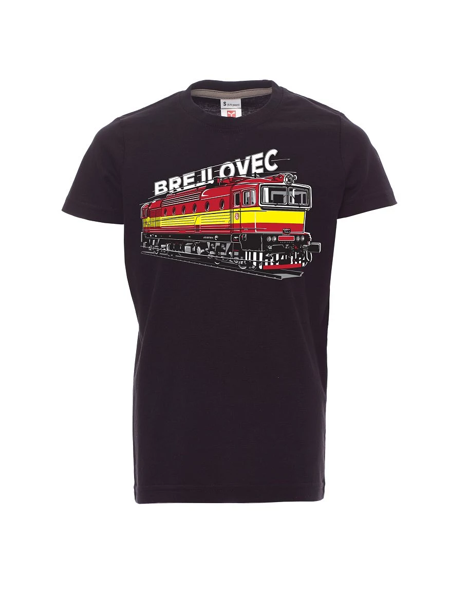 Dziecięcy t-shirt czarny Lokomotywa 753