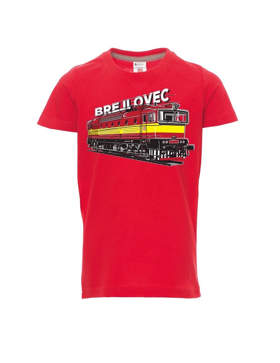 Dziecięcy t-shirt czerwony Lokomotywa 753
