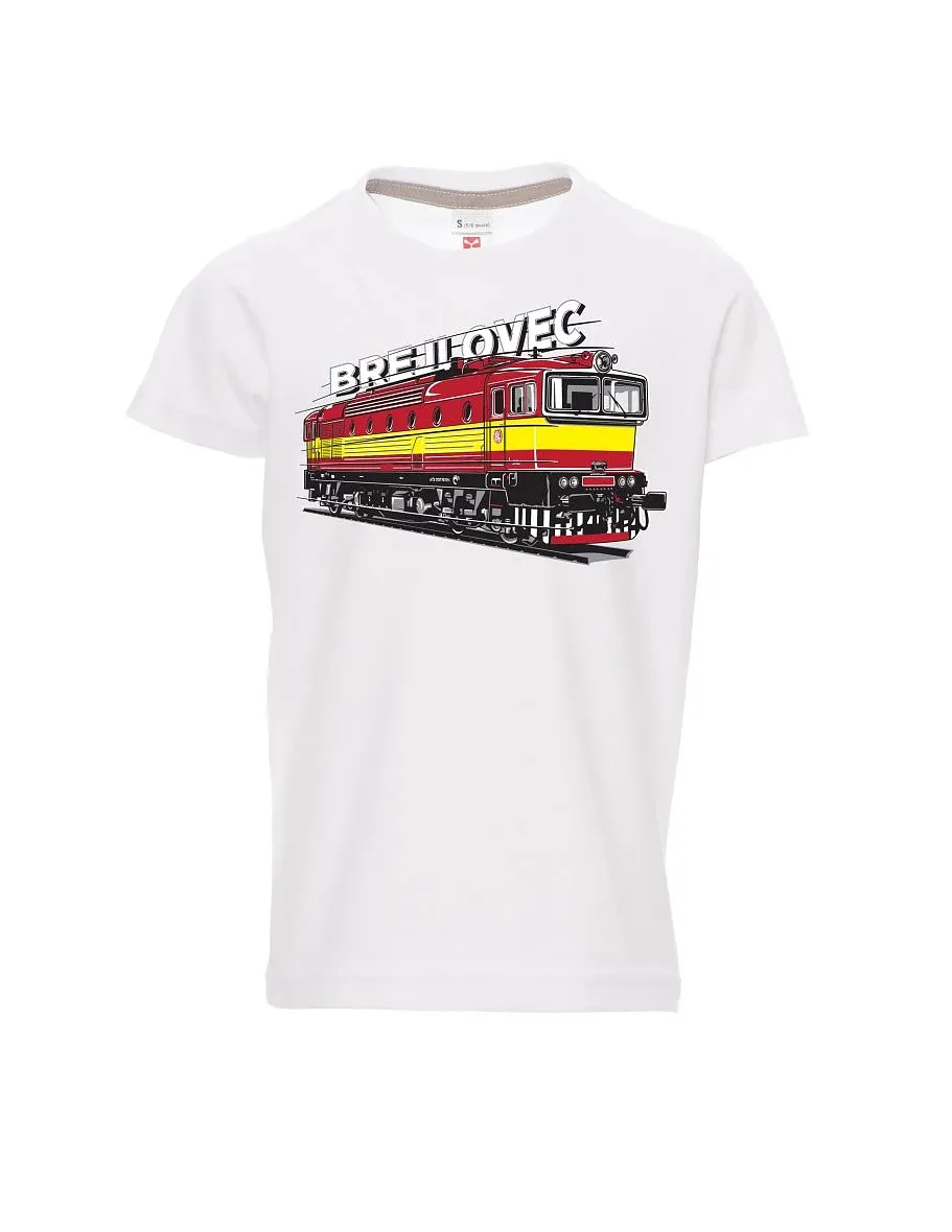 Dziecięcy t-shirt biały Lokomotywa 753