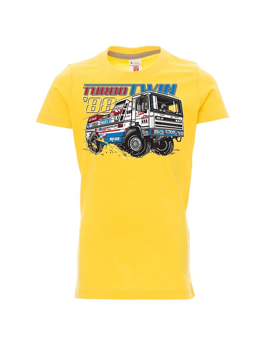 Dziecięcy t-shirt żółty TurboTwin z Dakaru 1988