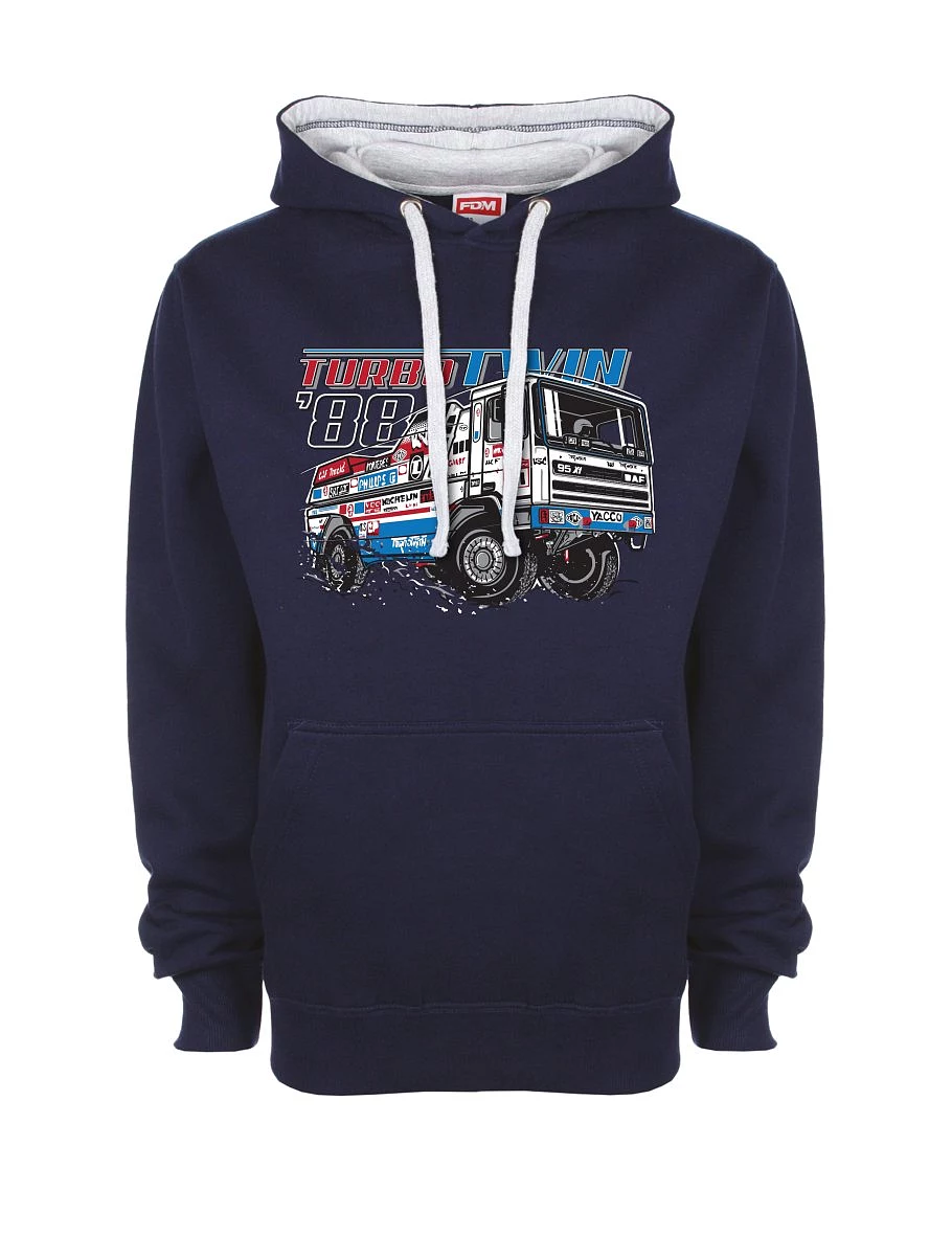 Bluza szaro-królewsko niebieska TurboTwin z Dakaru 1988