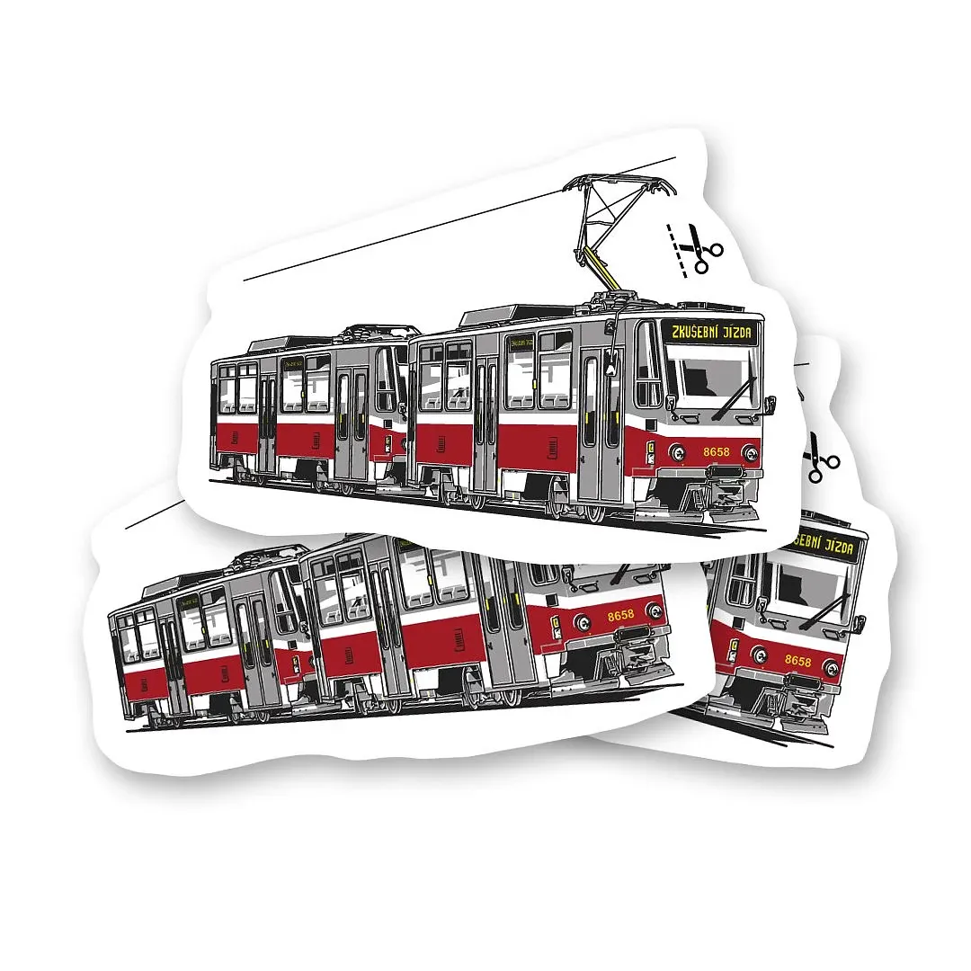 Tymczasowy tatuaż z weteranem Tramwaj T6A5