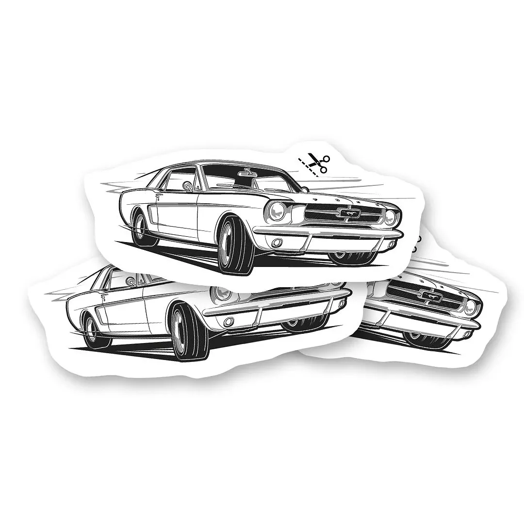 Tymczasowy tatuaż z weteranem Mustang