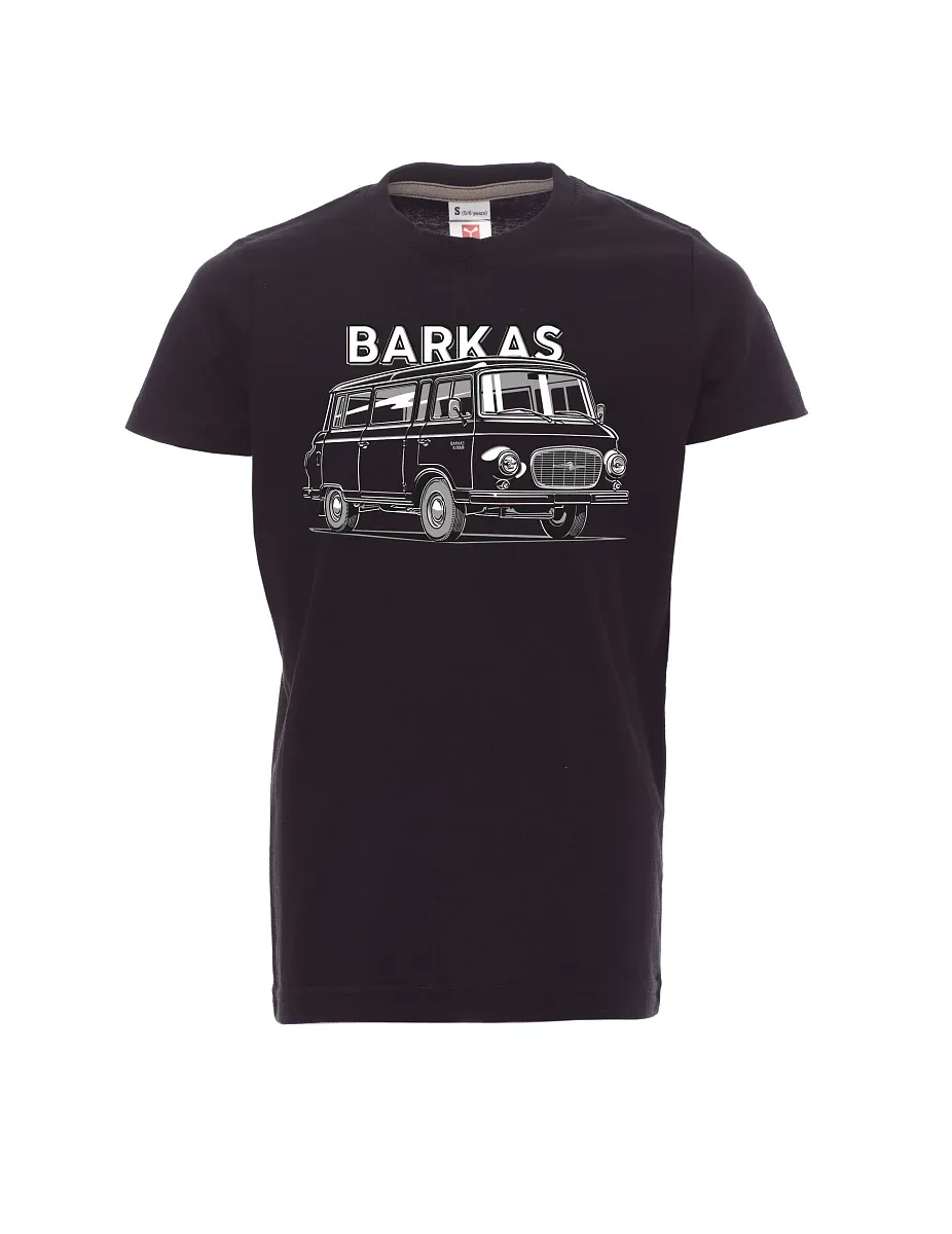 Dziecięcy t-shirt czarny Barkas B1000