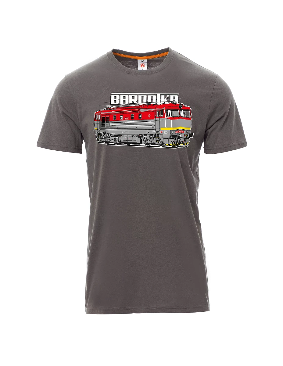 Męski t-shirt szary Lokomotywa Bardotka