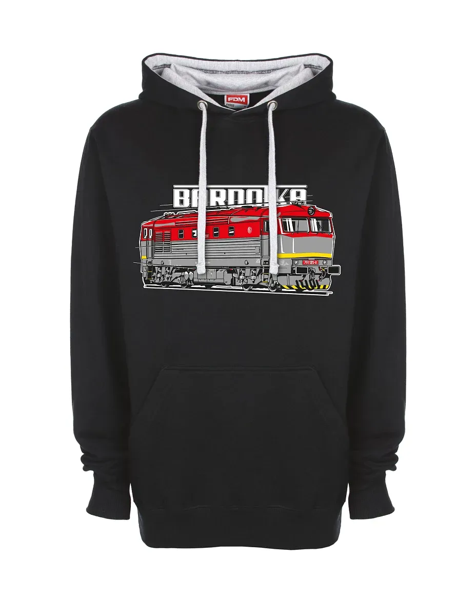 Bluza szaro-czarna Lokomotywa Bardotka